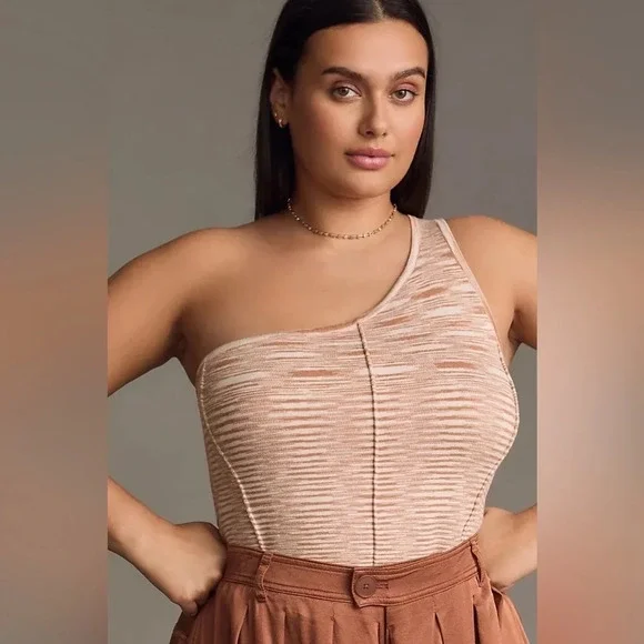 NWT By Anthropologie One-Shoulder Sweater Top - Medium - Picture 8 of 8